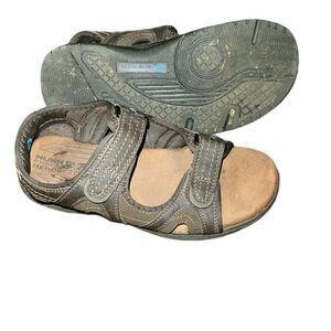 Nunn Bush Hiking Sandals Women Sz 8M Brown Strappy Outdoor Summer Walking Casual